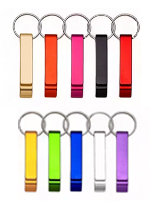 Chaveiro Abridor de Metal pedido minimo 25 unidades