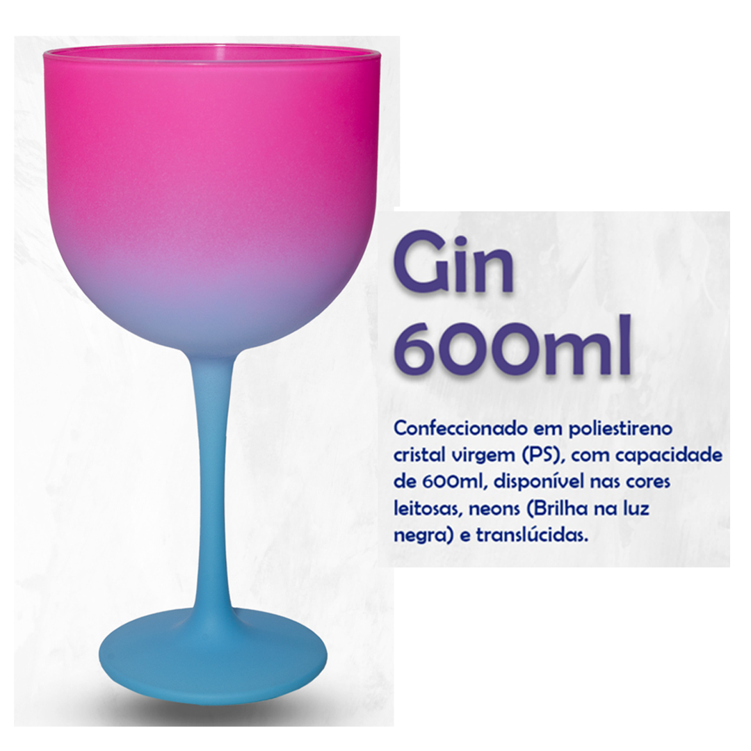 Taça Gin 600 ml pedido minimo 25 unidades