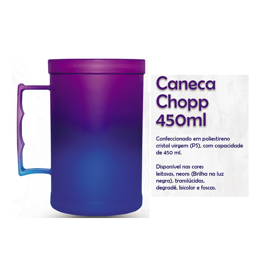 Cneca de acrilico de 450ml  25 unidades