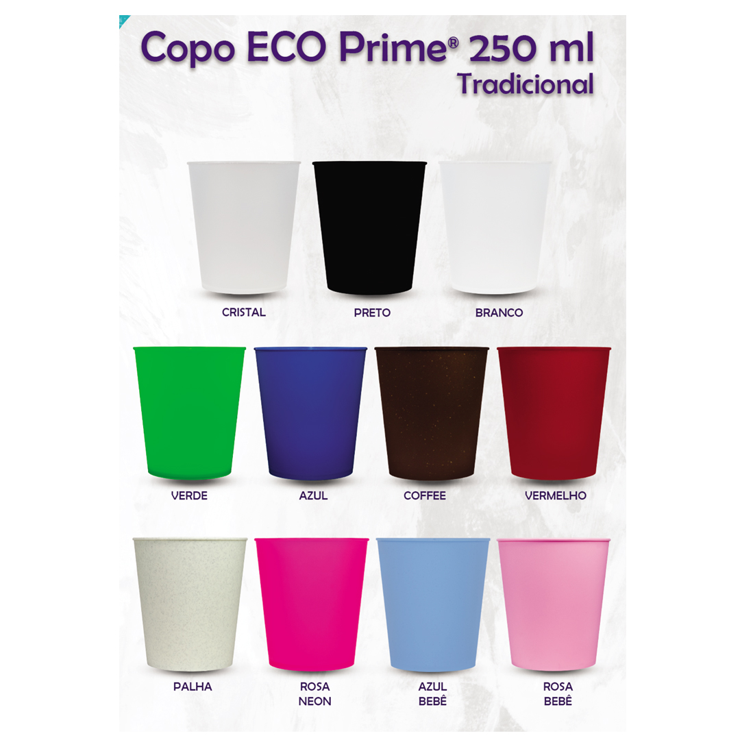copo eco prime 250 ml  25 unidades