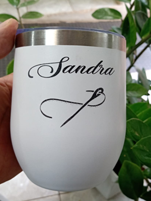 Copo Térmico Aço Inox 360ml C/ Tampa Cuia Cerveja E Café